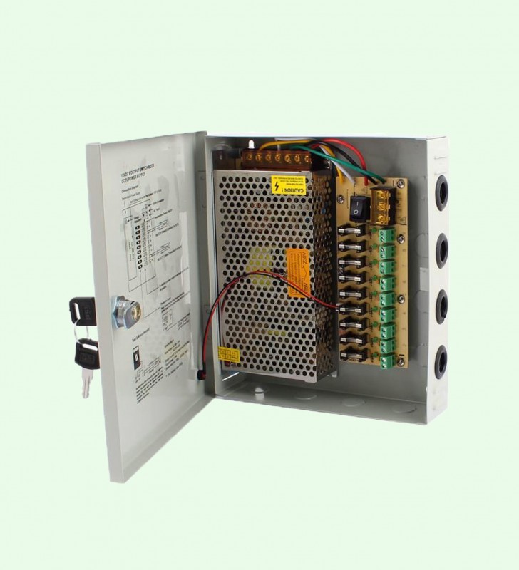 Bloc d'alimentation pour caméra de surveillance 12V / 10A