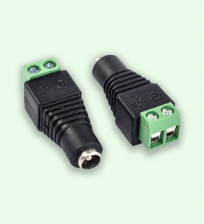 Connecteur d'alimentation DC électronique utile avec terminaisons 2,1 * 5,5  mm