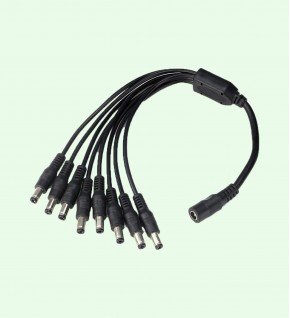 Connecteur d'alimentation male (DC M) 2.1 x 5.5 mm à visser connecteur d'alimenter  une caméra de vidéosurveillance.