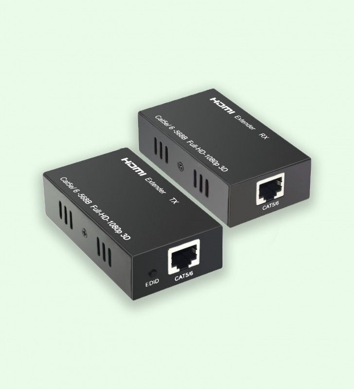 W-D-LINK Extendeur HDMI 1080P - 60M - Câble Réseau CAT5e & CAT6