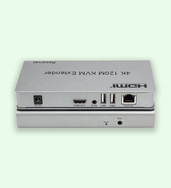 Extender HDMI 4K 120M KVM connexion Via Cat5e CAT6 RJ45 Ethernet câble réseau TX RX - W-D-LINK