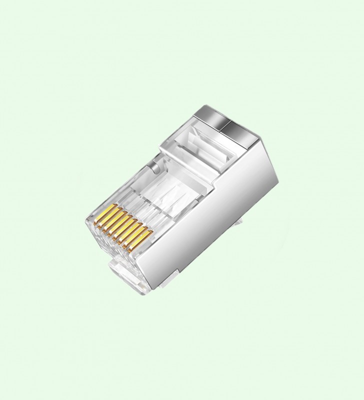 CONNECTEUR RJ45 METAL - POUR CABLE RESEAU CAT5, CAT5E, CAT6