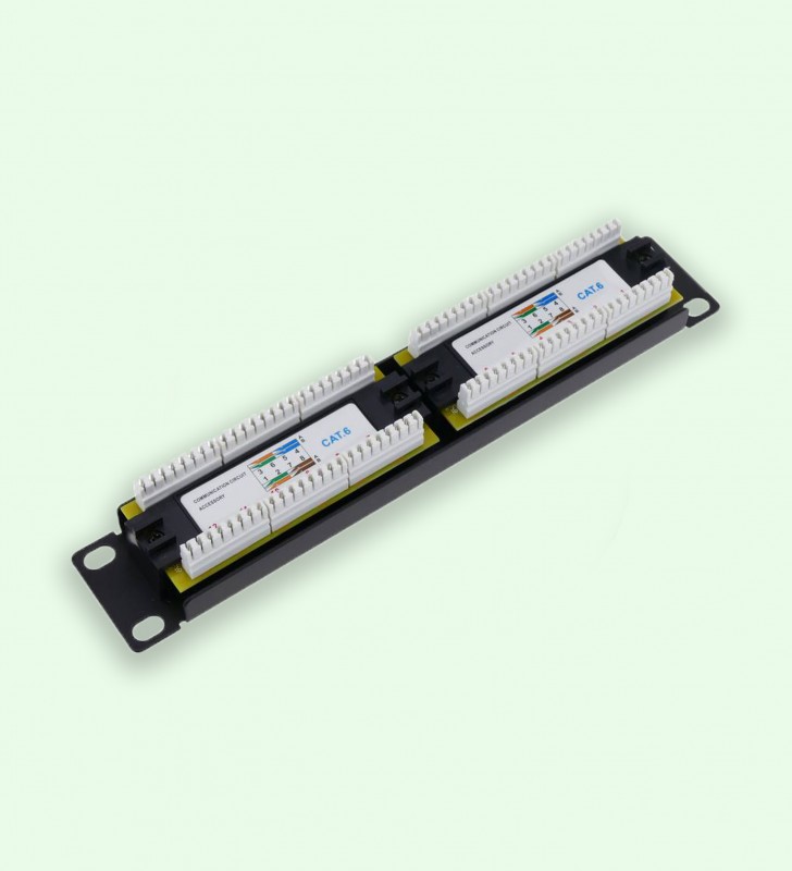 PANNEAU DE BRASSAGE 12 PORTS CAT6 W-D-LINK