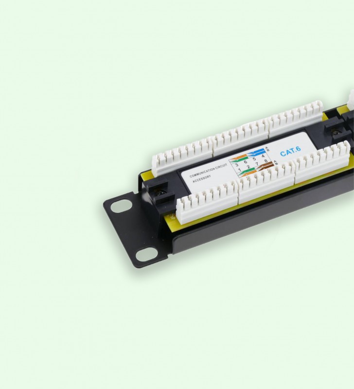 PANNEAU DE BRASSAGE 12 PORTS CAT6 W-D-LINK