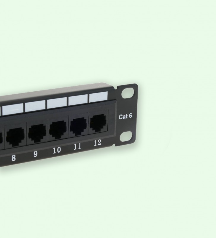 PANNEAU DE BRASSAGE 12 PORTS CAT6 W-D-LINK