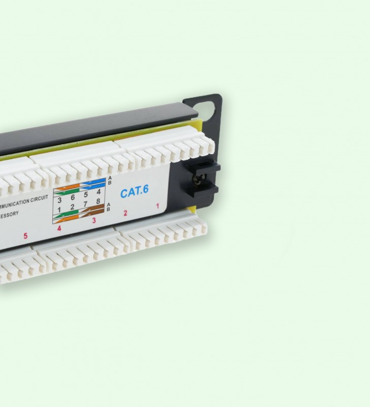 PANNEAU DE BRASSAGE 12 PORTS CAT6 W-D-LINK