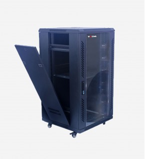 Armoire de serveur murale 15U verrouillable pour ordinateur, boîtier réseau  pour sécurité électronique, audio, vidéo, équipement AV rack de données,  profondeur 45,7 cm : : Électronique